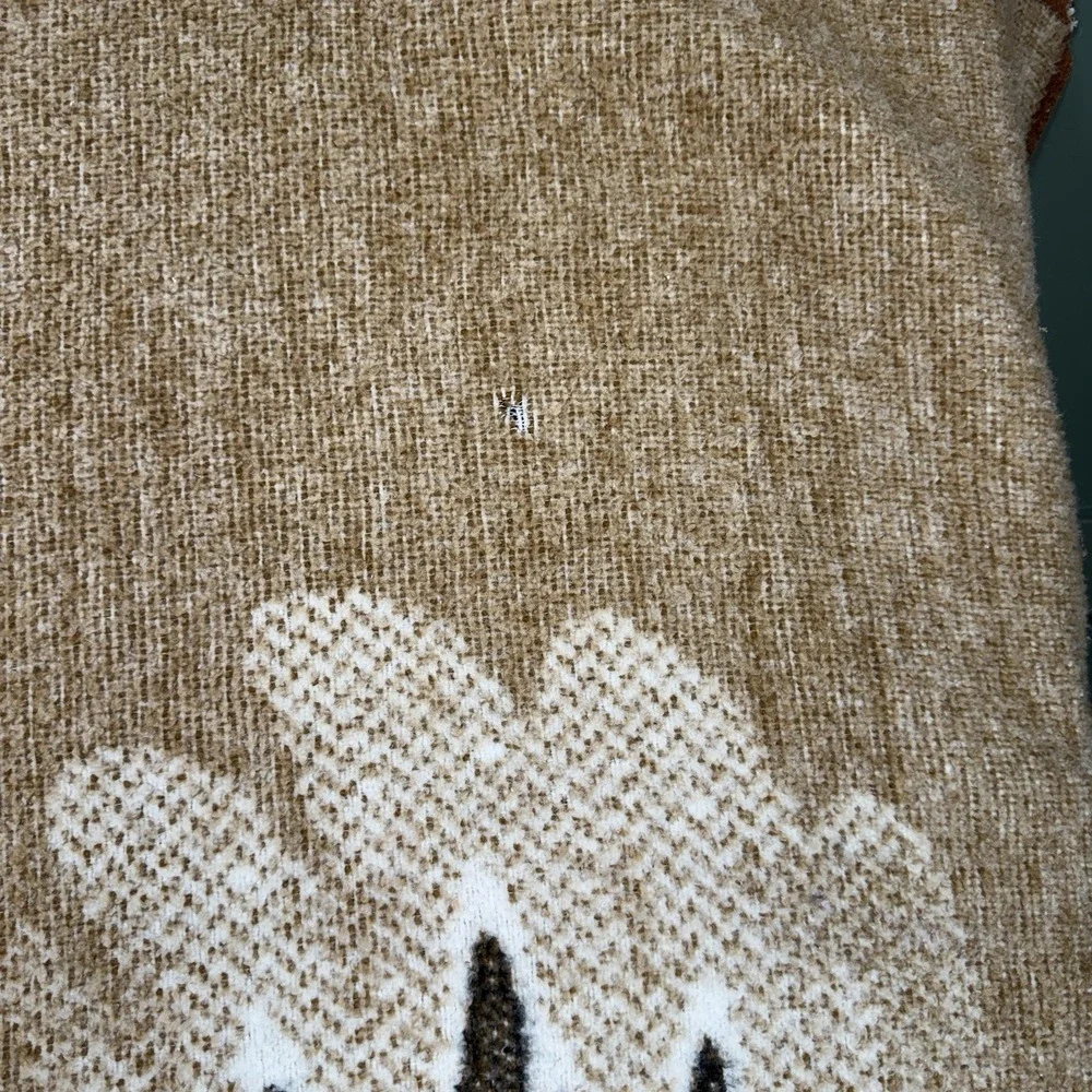 Vintage Safari Weavers Bald‎ Eagle Blanket Reversible 75x53 USA Americana Rustic